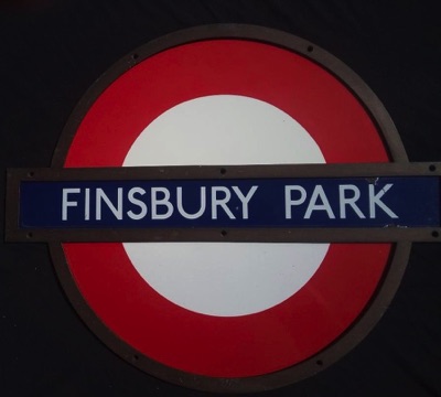 Finsbury Park london Underground Roundel 